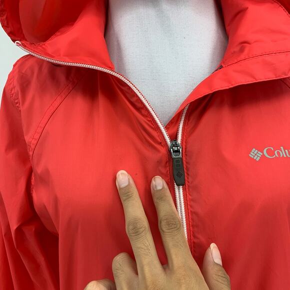 Columbia Jacket Womens S Small Watermelon Switchback II Stow Away Hood Full Zip - Picture 3 of 16